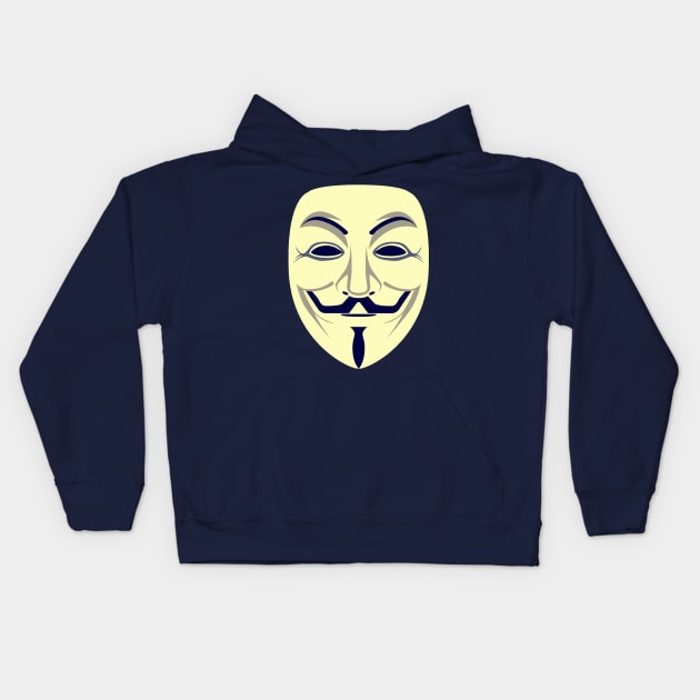 Guy Fawkes Vintage Color Kids Hoodie by radiogalaxy